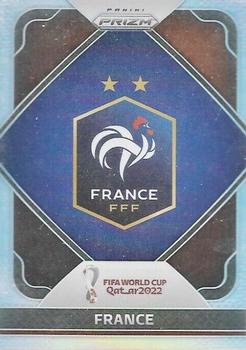 2022 Panini Prizm FIFA World Cup Qatar - Team Badges Silver #10 France Front
