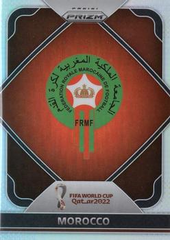 2022 Panini Prizm FIFA World Cup Qatar - Team Badges Silver #17 Morocco Front