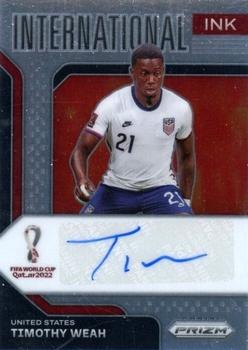 2022 Panini Prizm FIFA World Cup Qatar - International Ink #I-TW Timothy Weah Front