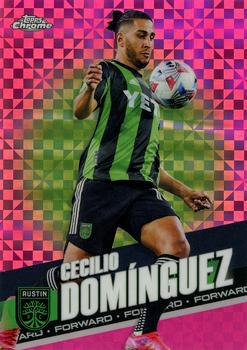 2022 Topps Chrome MLS - Pink X-Fractor #162 Cecilio Domínguez Front