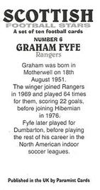 2011 Paramint Scottish Football Stars #6 Graham Fyfe Back