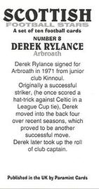 2011 Paramint Scottish Football Stars #8 Derek Rylance Back