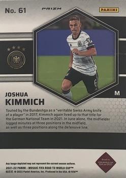 2021-22 Panini Mosaic Road to FIFA World Cup - Mosaic #61 Joshua Kimmich Back