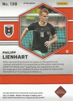 2021-22 Panini Mosaic Road to FIFA World Cup - Mosaic #138 Philipp Lienhart Back