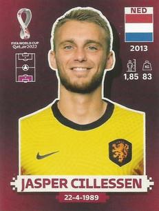 2022 Panini FIFA World Cup Qatar 2022 Stickers Oryx Edition #NED4 Jasper Cillessen Front