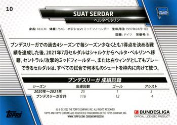 2021-22 Topps Bundesliga Japan Edition #10 Suat Serdar Back
