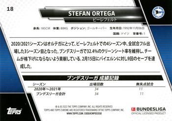 2021-22 Topps Bundesliga Japan Edition #18 Stefan Ortega Back
