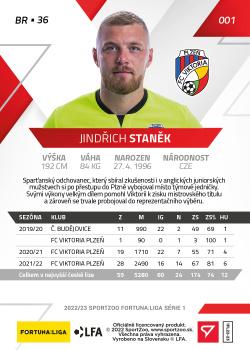 2022-23 SportZoo Fortuna:Liga #1 Jindrich Stanek Back