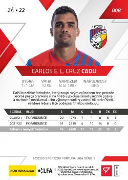 2022-23 SportZoo Fortuna:Liga #8 Carlos Cadu Back