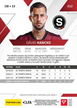 2022-23 SportZoo Fortuna:Liga #32 David Hancko Back