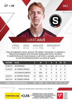 2022-23 SportZoo Fortuna:Liga #42 Lukas Julis Back