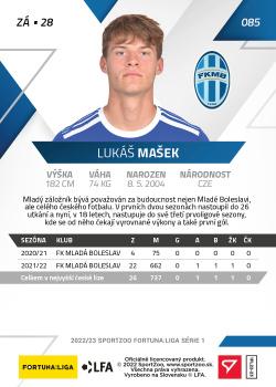 2022-23 SportZoo Fortuna:Liga #85 Lukas Masek Back