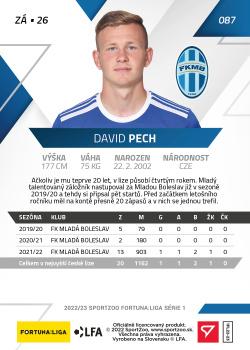 2022-23 SportZoo Fortuna:Liga #87 David Pech Back