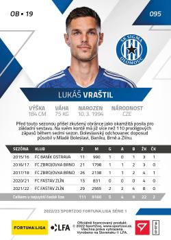 2022-23 SportZoo Fortuna:Liga #95 Lukas Vrastil Back