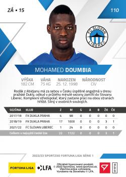 2022-23 SportZoo Fortuna:Liga #110 Mohamed Doumbia Back