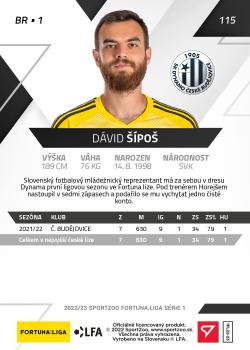 2022-23 SportZoo Fortuna:Liga #115 David Sipos Back
