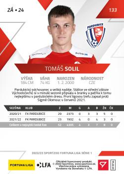 2022-23 SportZoo Fortuna:Liga #133 Tomas Solil Back