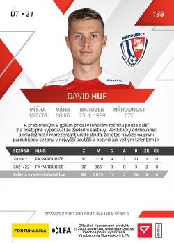 2022-23 SportZoo Fortuna:Liga #138 David Huf Back