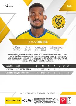 2022-23 SportZoo Fortuna:Liga #146 Joss Didiba Back