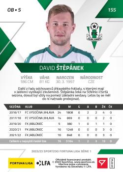 2022-23 SportZoo Fortuna:Liga #155 David Stepanek Back