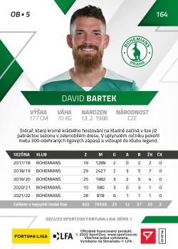 2022-23 SportZoo Fortuna:Liga #164 David Bartek Back