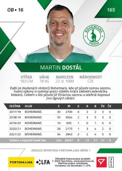 2022-23 SportZoo Fortuna:Liga #165 Martin Dostal Back