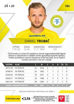 2022-23 SportZoo Fortuna:Liga #184 Daniel Trubac Back
