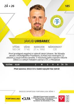 2022-23 SportZoo Fortuna:Liga #185 Jakub Urbanec Back