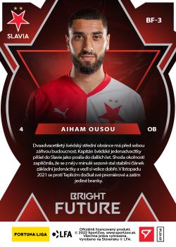 2022-23 SportZoo Fortuna:Liga - Bright Future Limited Die Cut #BF-3 Aiham Ousou Back