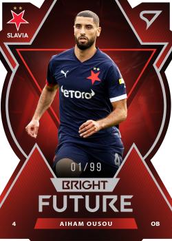 2022-23 SportZoo Fortuna:Liga - Bright Future Limited Die Cut #BF-3 Aiham Ousou Front