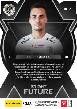 2022-23 SportZoo Fortuna:Liga - Bright Future Limited Die Cut #BF-7 Filip Kubala Back