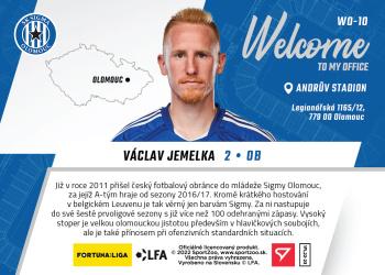 2022-23 SportZoo Fortuna:Liga - Welcome To My Office #WO-10 Vaclav Jemelka Back