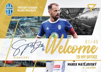 2022-23 SportZoo Fortuna:Liga - Welcome To My Office Auto #WOS-MM Marek Matejovsky Front