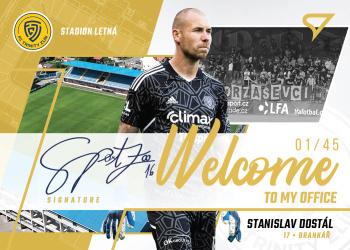 2022-23 SportZoo Fortuna:Liga - Welcome To My Office Auto #WOS-SD Stanislav Dostal Front