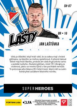 2022-23 SportZoo Fortuna:Liga - Super Heroes #SH-07 Jan Lastuvka Back