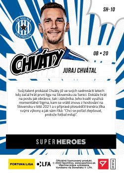 2022-23 SportZoo Fortuna:Liga - Super Heroes #SH-10 Juraj Chvatal Back