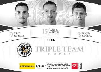 2022-23 SportZoo Fortuna:Liga - Triple Team Hopes #TT-06 Filip Kubala / Daniel Vasulin / Jakub Kucera Back