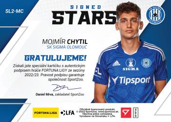 2022-23 SportZoo Fortuna:Liga - Signed Stars Level 2 #SL2-MC Mojmir Chytil Back