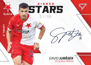 2022-23 SportZoo Fortuna:Liga - Signed Stars Level 3 #SL3-DJ David Jurasek Front