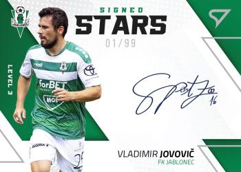 2022-23 SportZoo Fortuna:Liga - Signed Stars Level 3 #SL3-VJ Vladimir Jovovic Front