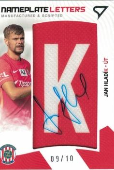 2022-23 SportZoo Fortuna:Liga - Nameplate Letters #NL-HL Jan Hladik Front