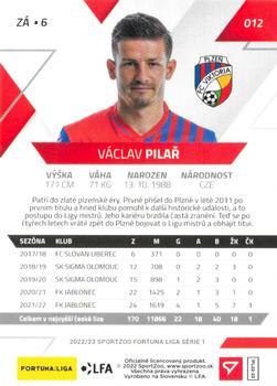 2022-23 SportZoo Fortuna:Liga - Promos #012 Vaclav Pilar Back