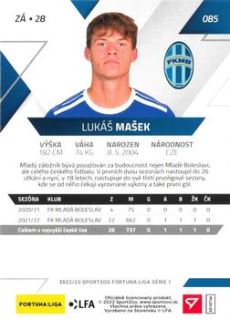 2022-23 SportZoo Fortuna:Liga - Promos #085 Lukas Masek Back