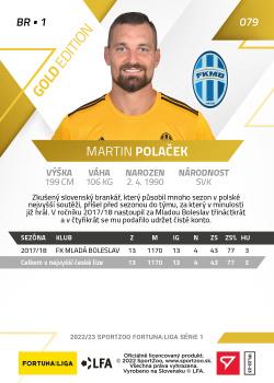 2022-23 SportZoo Fortuna:Liga - Limited Edition Gold #79 Martin Polacek Back