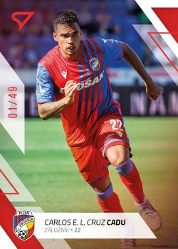 2022-23 SportZoo Fortuna:Liga - Limited Edition Red #8 Carlos Cadu Front
