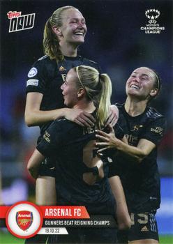 2022-23 Topps Now UEFA Women's Champions League #001 Arsenal FC Front