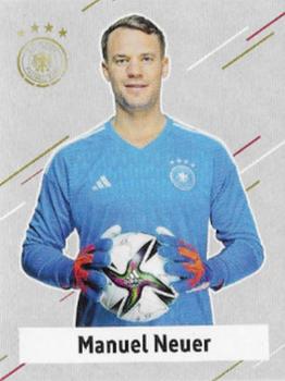 2022 Panini FIFA World Cup: Qatar 2022 Stickers DFB Team Germany - Base Gold #02 Manuel Neuer Front