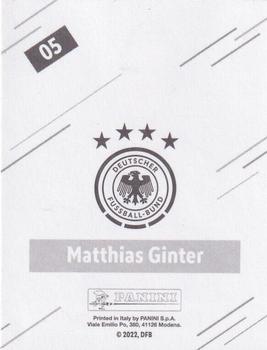 2022 Panini FIFA World Cup: Qatar 2022 Stickers DFB Team Germany - Base Gold #05 Matthias Ginter Back