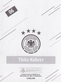 2022 Panini FIFA World Cup: Qatar 2022 Stickers DFB Team Germany - Base Gold #06 Thilo Kehrer Back