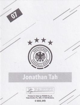 2022 Panini FIFA World Cup: Qatar 2022 Stickers DFB Team Germany - Base Gold #07 Jonathan Tah Back